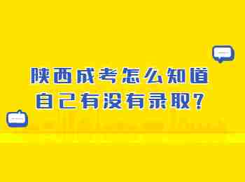 陜西成考怎么知道自己有沒有錄取