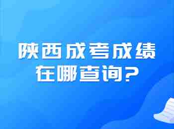 陜西成考成績在哪查詢?