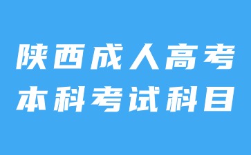 2024年陜西成人高考本科考試科目內(nèi)容是什么？